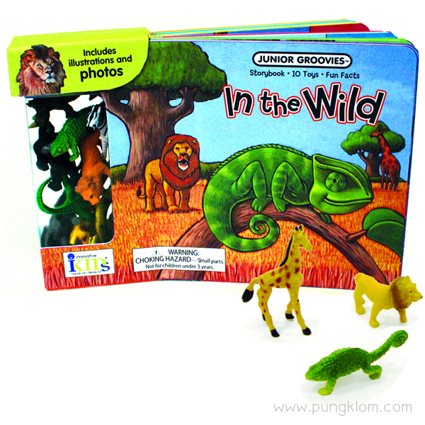 หนังสือ พร้อมของเล่นประกอบการเรียนรู้ Junior Groovies - In The Wild
