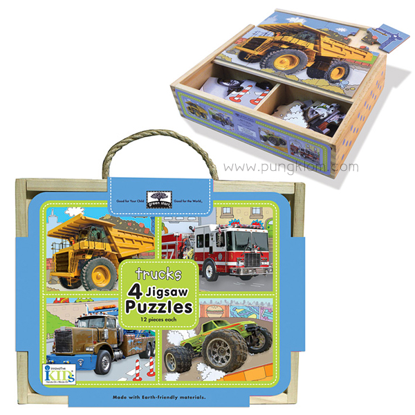 พัซเซิล จิ๊กซอว์ Jigsaw Puzzle Box - Trucks