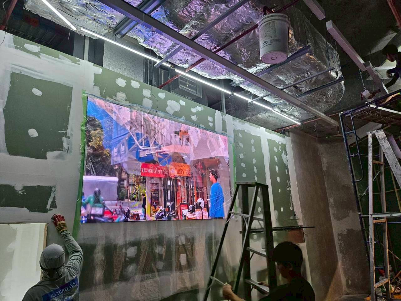 จอ LED Indoor ที่ติดตั้งในห้าง