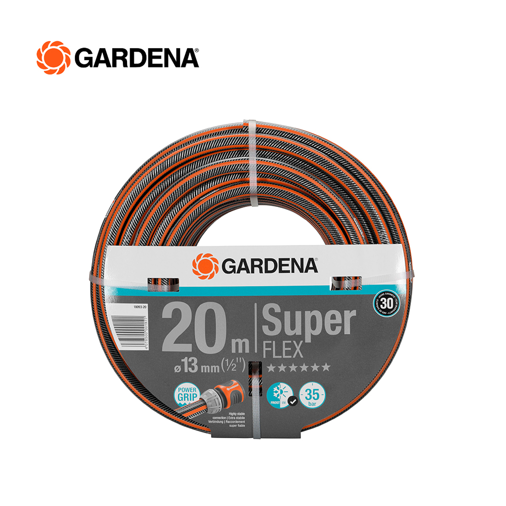 Gardena สายยางยืดหยุ่นสูง ขนาด 12×12 (1/2″), 20 ม.