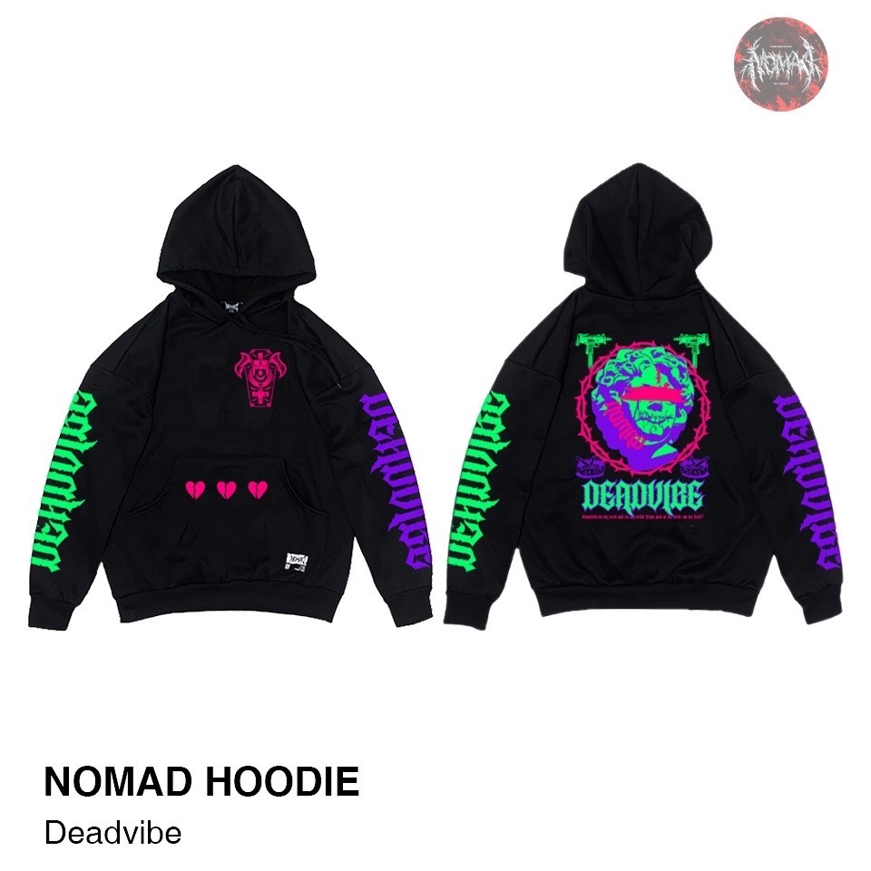 Nomad hoodie black " Deadvibe "