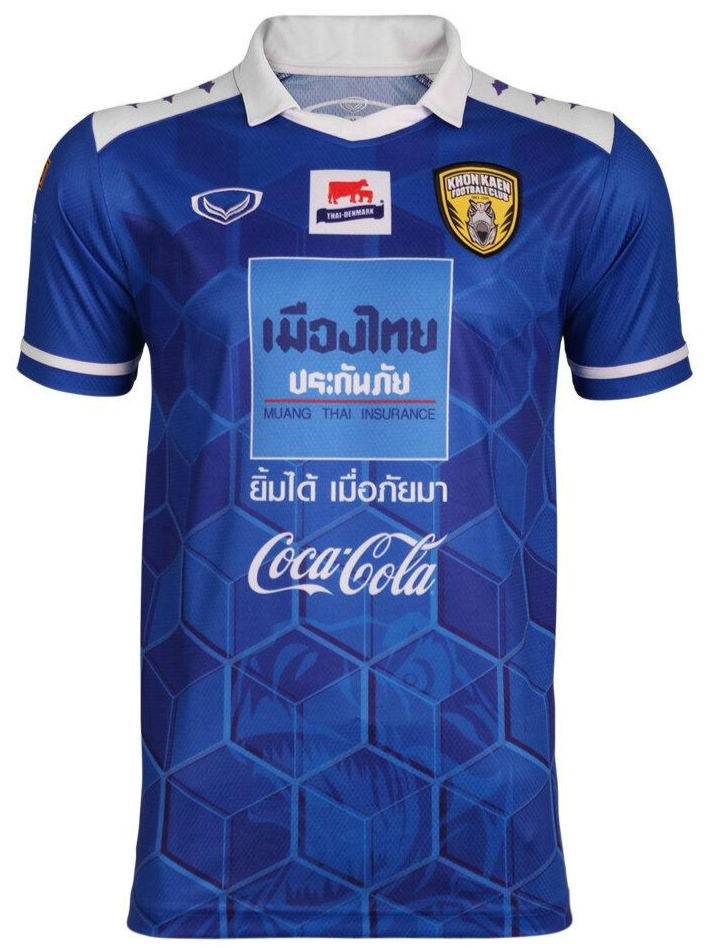 2021 Khon Kaen FC  Authentic Thailand Football Soccer League Jersey Away Blue