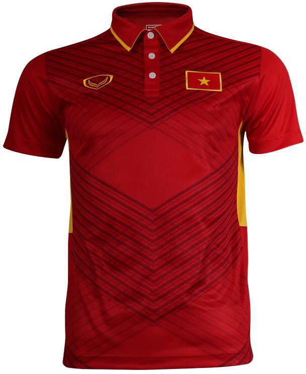 2017 - 2018 Vietnam National Team Genuine Official Football Soccer Jersey Shirt Red Home Player Edition