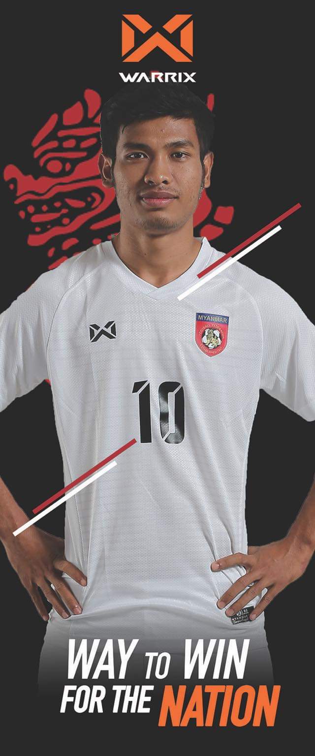 100% Authentic Original 2019 Myanmar National Football Soccer Team Jersey Shirt 