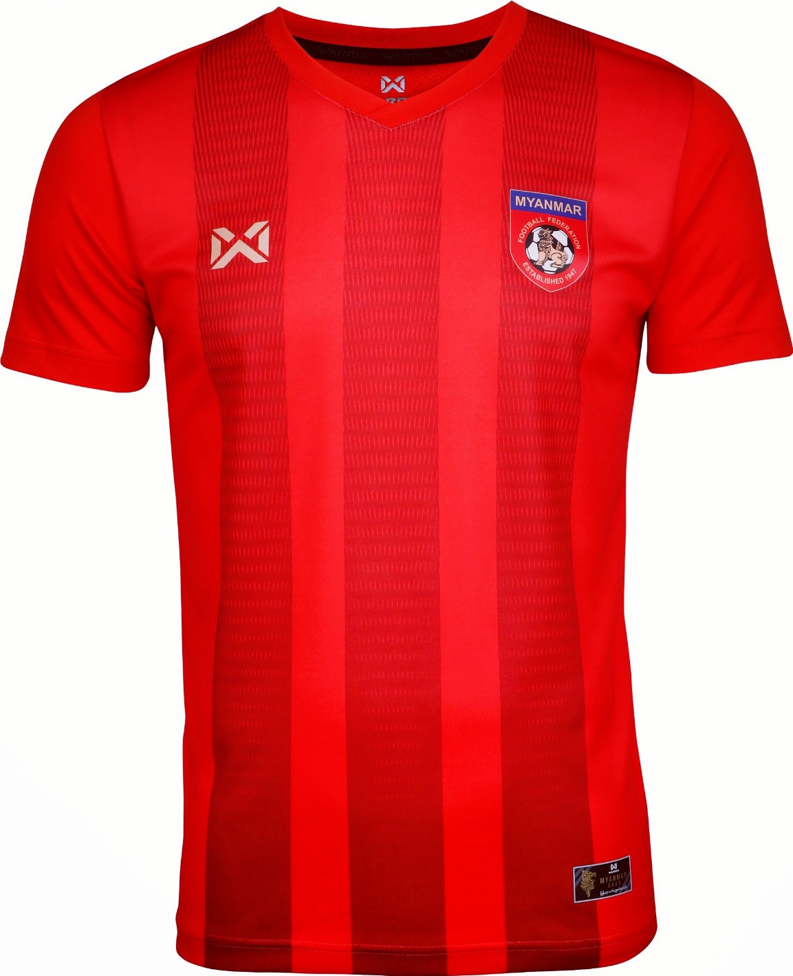 2020-2022 Myanmar National Team Football Soccer Authentic Genuine Jersey Shirt Red
