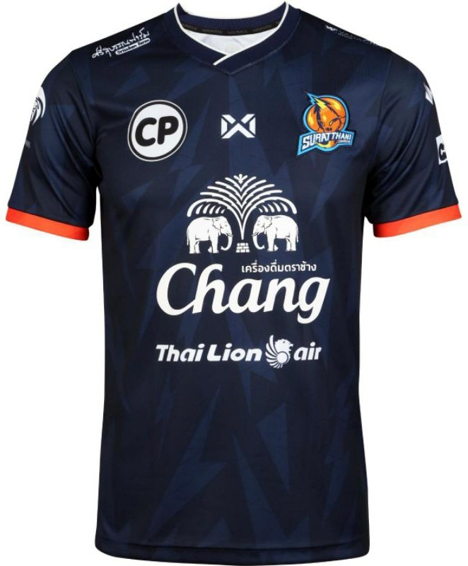 2020 Suratthani Chargers Authentic Thailand Football Soccer Futsal League Jersey Away Blue