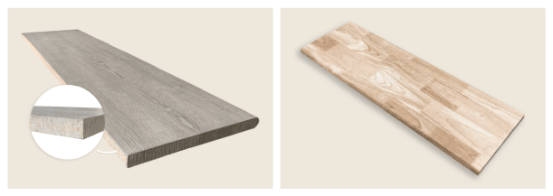 บันไดบ้านไม้ ไม้เทียมกับไม้จริง