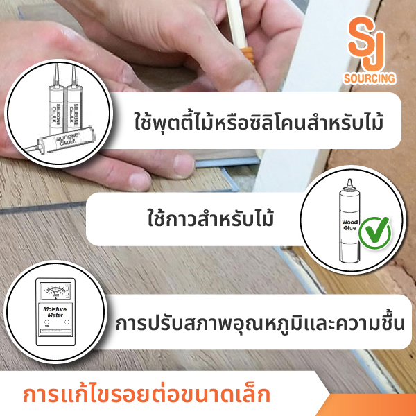 การแก้ไขรอยต่อลามิเนตขนาดเล็ก