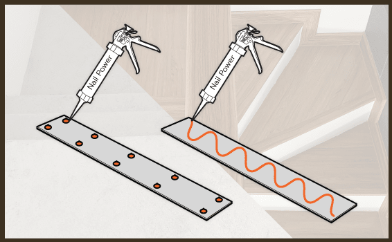 กระเบื้องยางปูบันได ยิงกาวยางพาราทั่วผิวหน้า