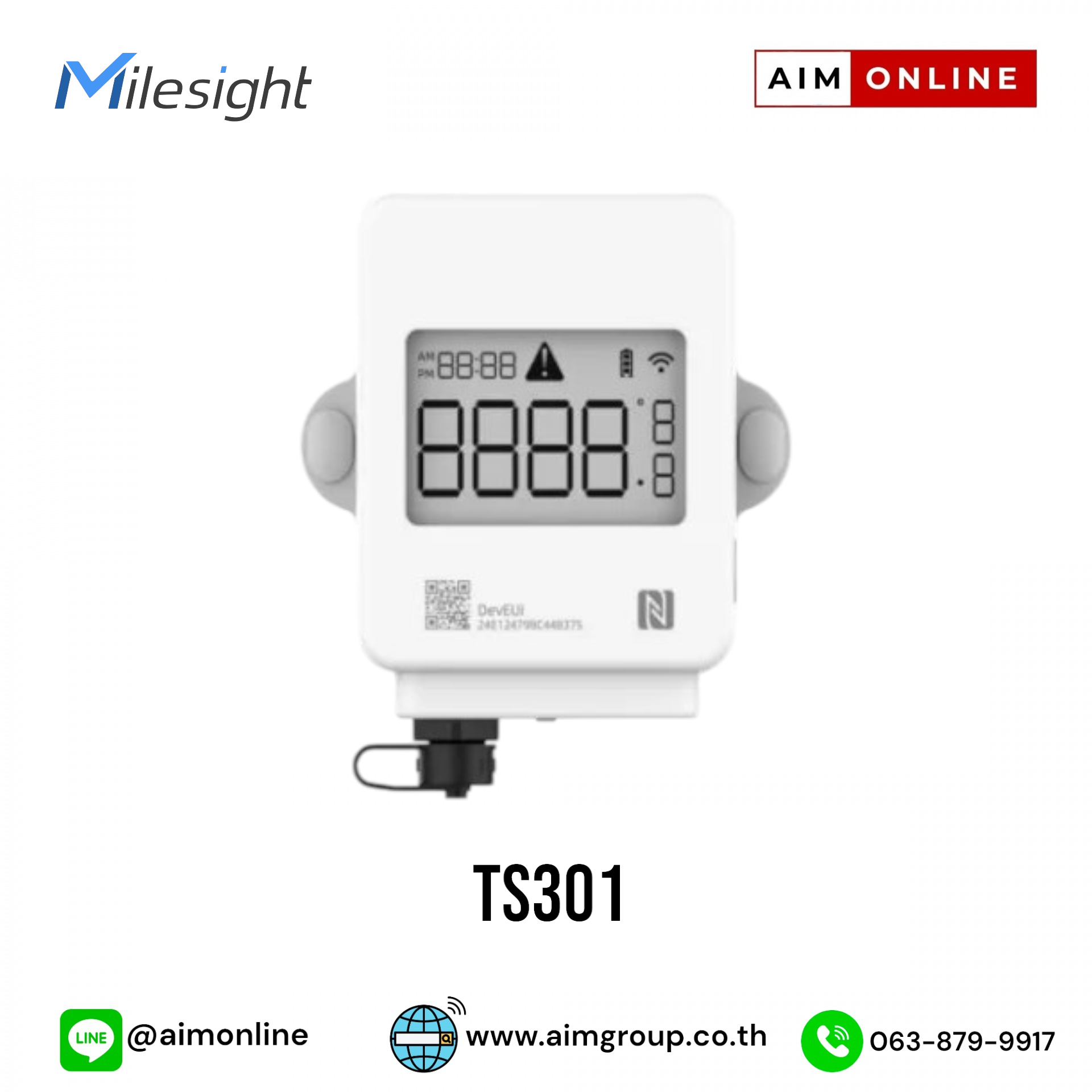 Milesight LoRaWAN® Temperature Sensor Model TS301