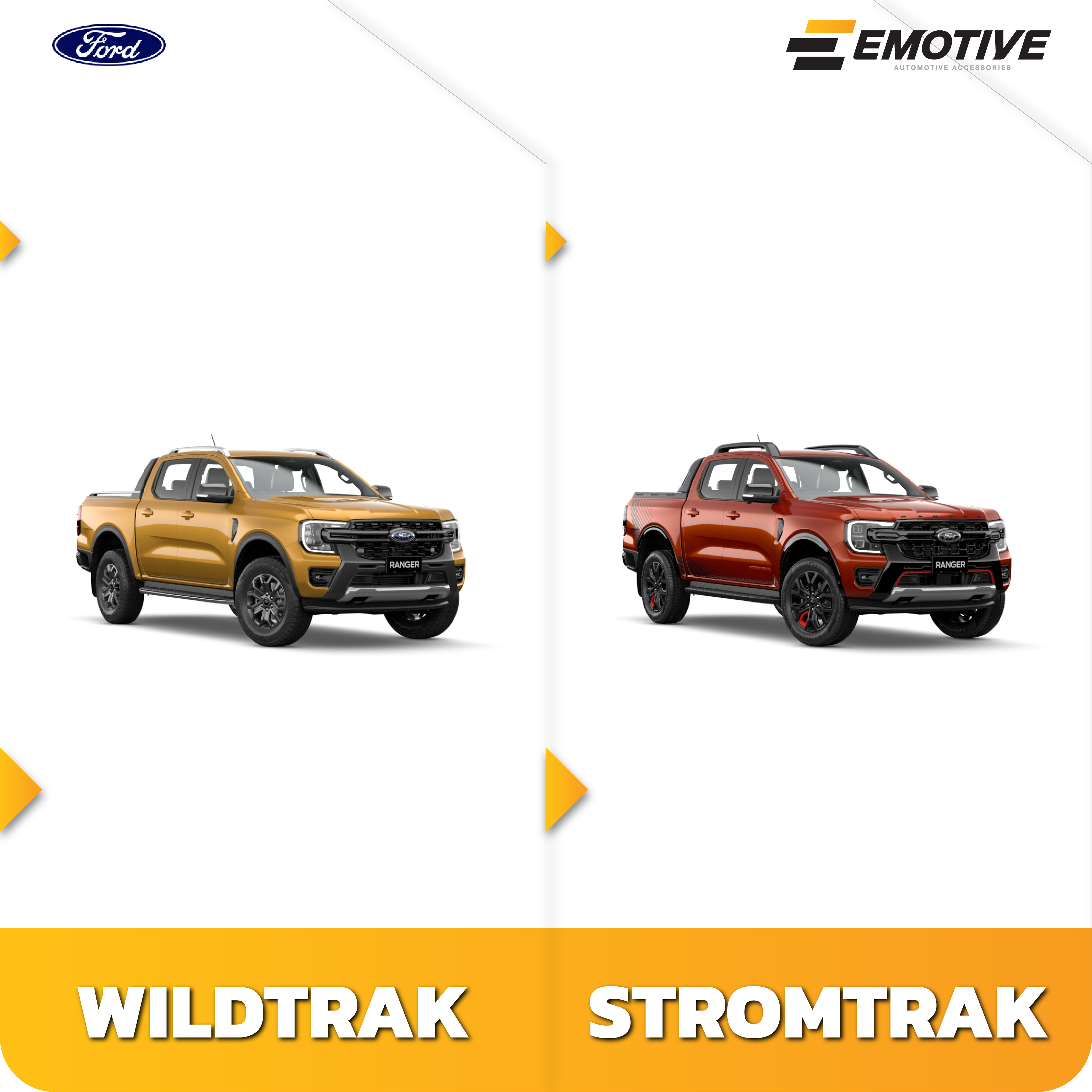 ชุดแต่ง Emotive สำหรับ Ford Ranger next-gen wildtrak,stromtrack