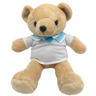 ตุ๊กตาน้องหมี 12 นิ้ว D.I.Y  ให้เลือก พร้อมชุดตัวรีด D.I.Y. แถมฟรี 1 แผ่น ในกล่อง พร้อมส่ง สีน้ำตาลอ่อน