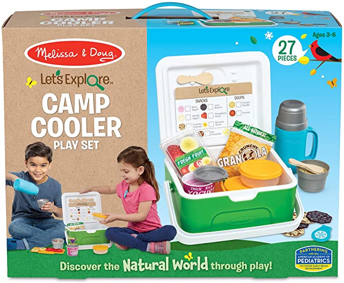 [Let's Explore!เล่นแค้มปิ้ง] รุ่น 30800 เล่นแคมป์ปิ้ง คูลเลอร์ปิคนิค Melissa & Doug  Let's Explore Camp Cooler Play Set ลูกเล่นเพียบ บทบาทสมมุติเหมือนจริง ของเล่น มาลิซ่า 3-6 ขวบ