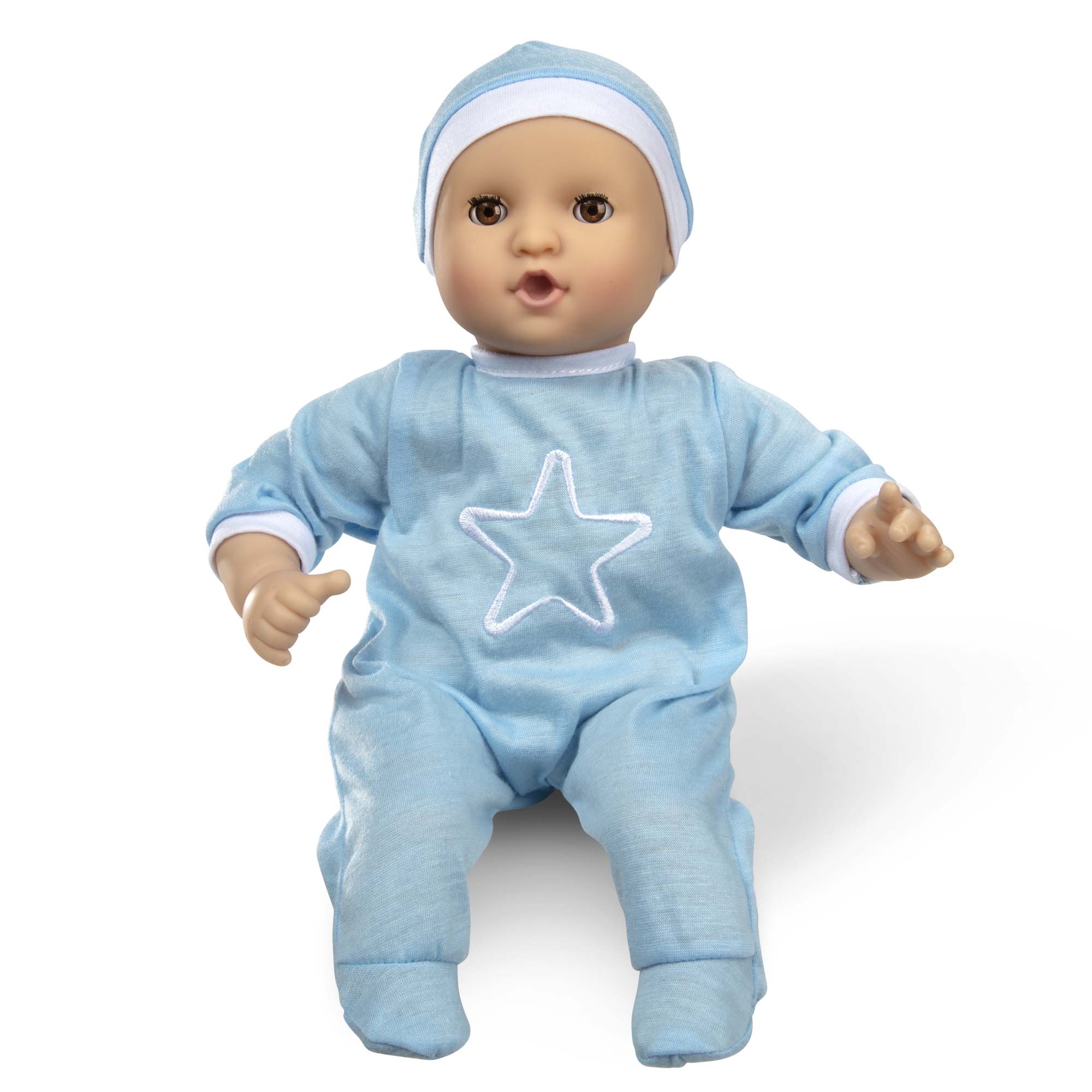 [เบบี้ ช. 12"] รุ่น 31712 ตุ๊กตาเบบี๋เด็กผู้ชาย พร้อมจุ๊บและหมวก Melissa & Doug Baby Jordan 12-Inch Baby Doll รีวิวดีใน Amazon USA กระพิบตาได้ อย่างดี ส่งเสริมความสัมพันธ์ สร้างความอ่อนโยน