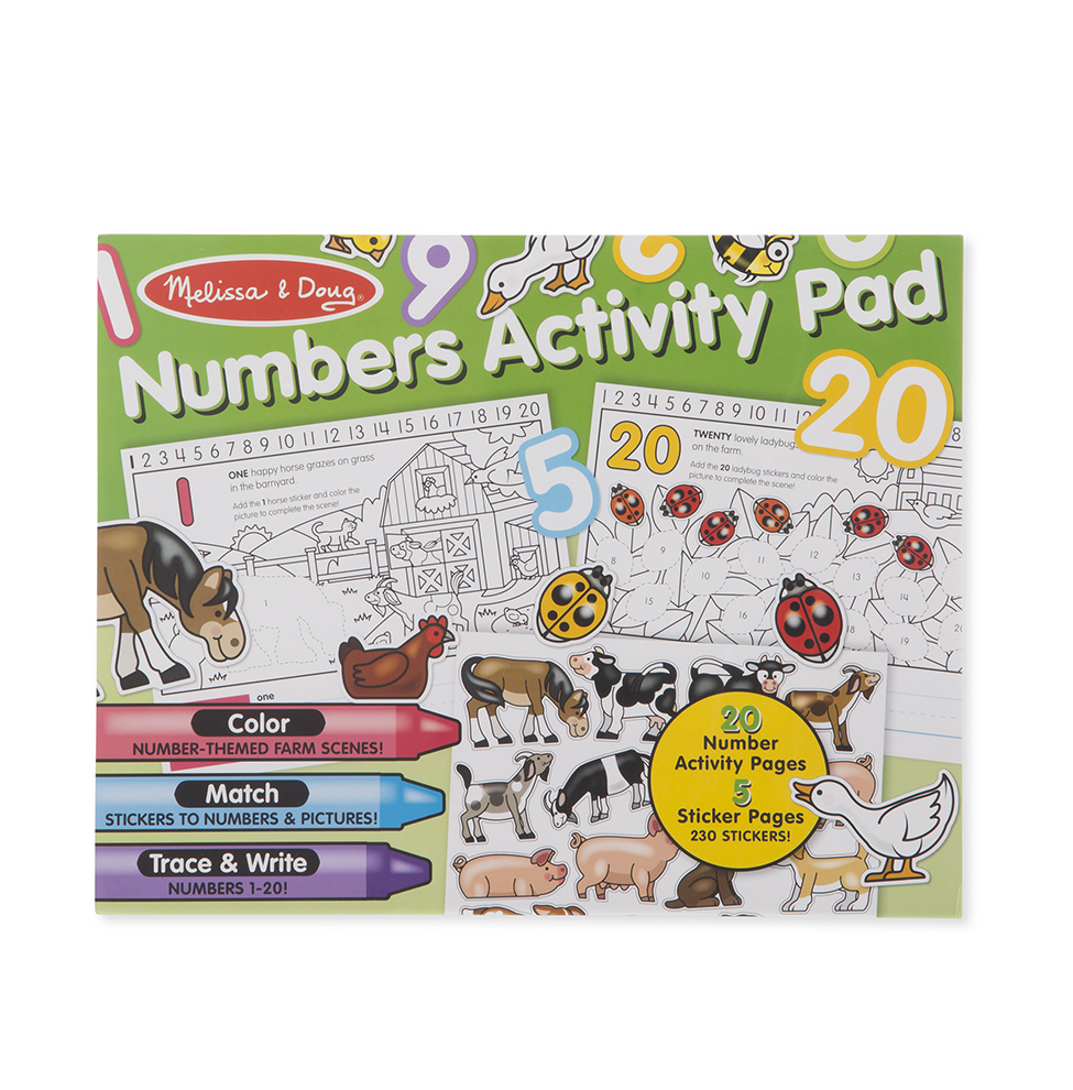 Melissa /& Doug Reusable Sticker Activity Pad Farm Toy