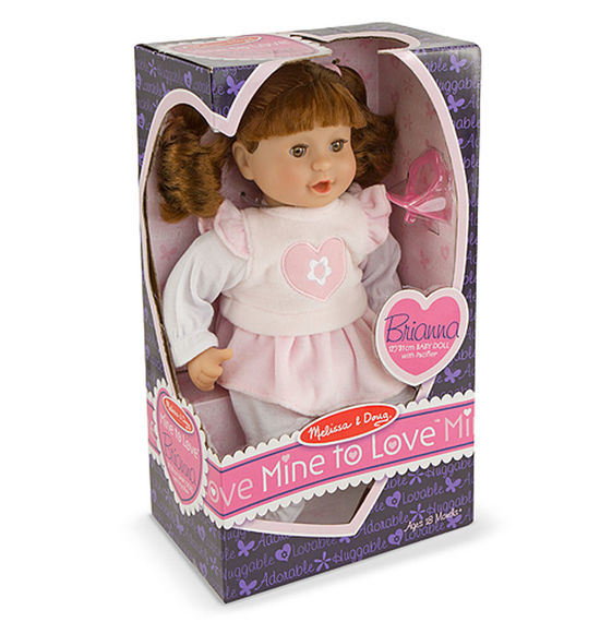 Melissa & Doug รุ่น 4883 Baby Brianna ชุดตุ๊กตาเบบี้Brianna ส่งเสริมการมีความสัมพันธ์ทีดี การเอาใจใส่ผู้อื่น และ การดูแลคนอื่น