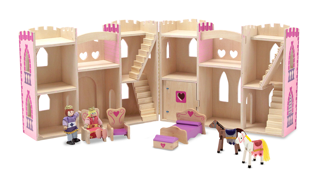 Melissa & Doug รุ่น 3708 Fold and Go Princess Castle ชุดปราสาทเจ้าหญิง ส่งเสริมจินตนาการของเด็ก