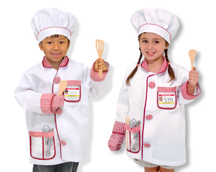 Melissa & Doug รุ่น 4838  Chef Role Play Costume Set ชุดแฟนซี เชฟ ส่งเสริมการรู้จักทำงาน รู้จักอาชีพ