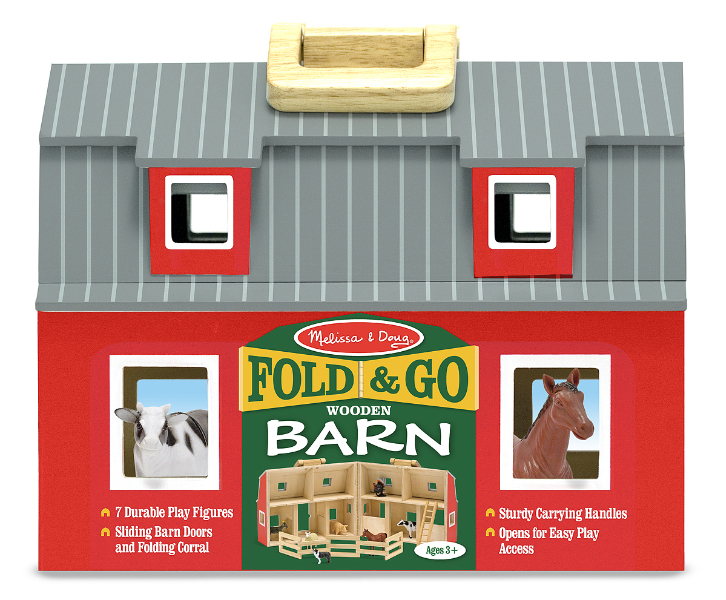 Melissa & Doug รุ่น 3700  ชุดบ้านฟาร์มพกพา ส่งเสริมทางด้านจินตนาการ Fold & Go Barn