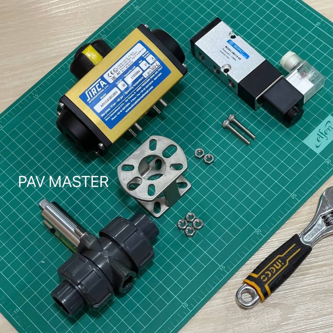 PNEUMATIC ACTUATOR SIRCA TRUE UNION BALL VALVE UPVC pneumaticandvalve