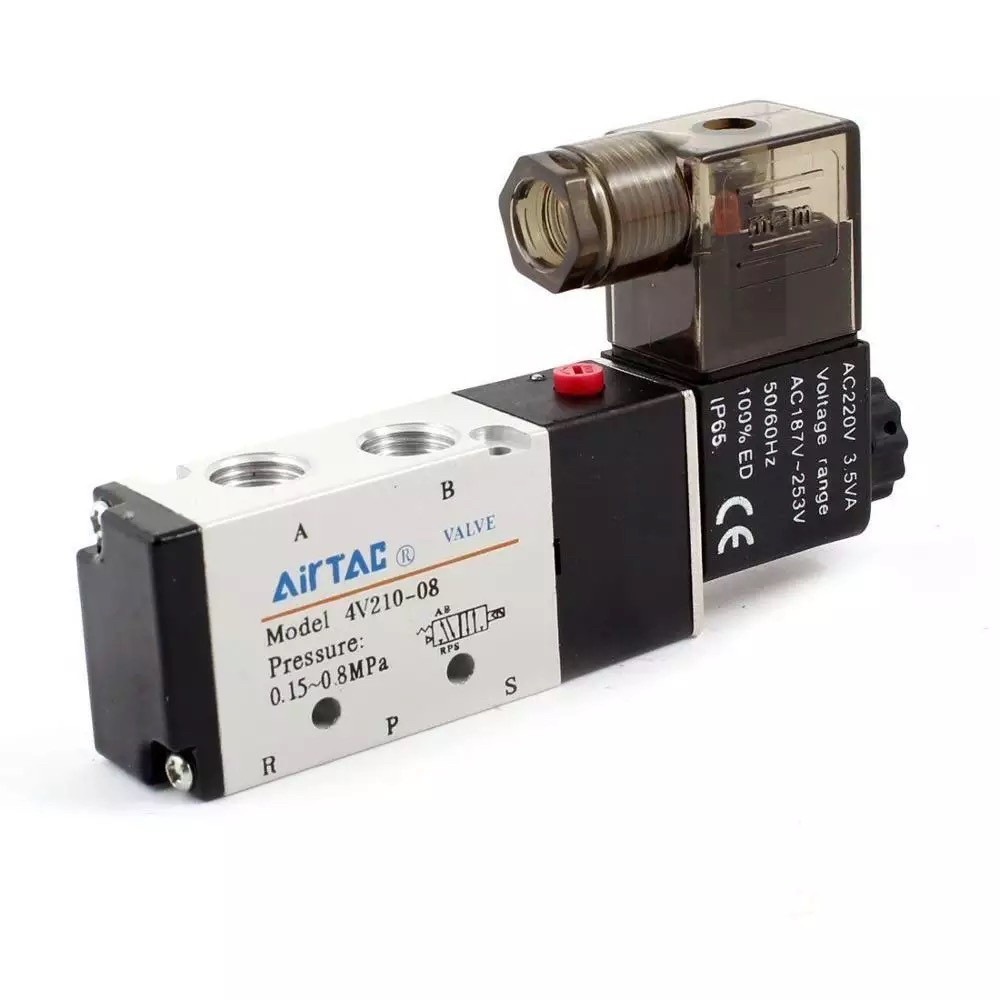 4V21008 G1/4" 2 Position 5 Port Air Solenoid pneumaticandvalve