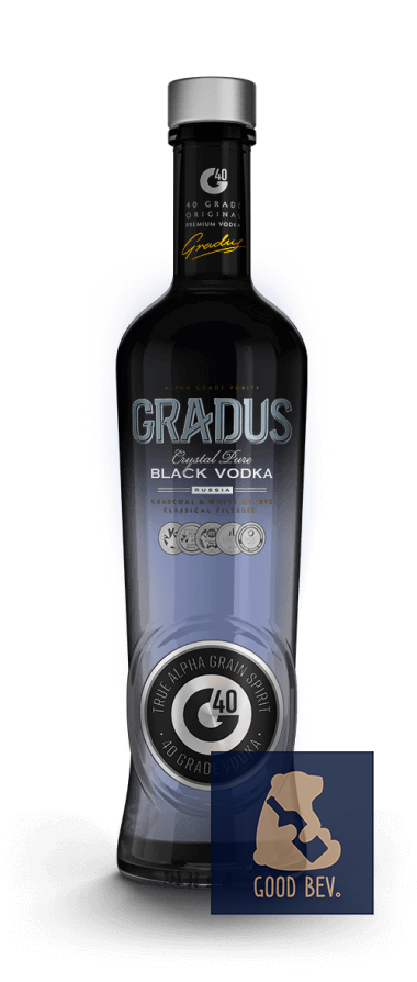 Gradus Black Vodka - bpackbakery