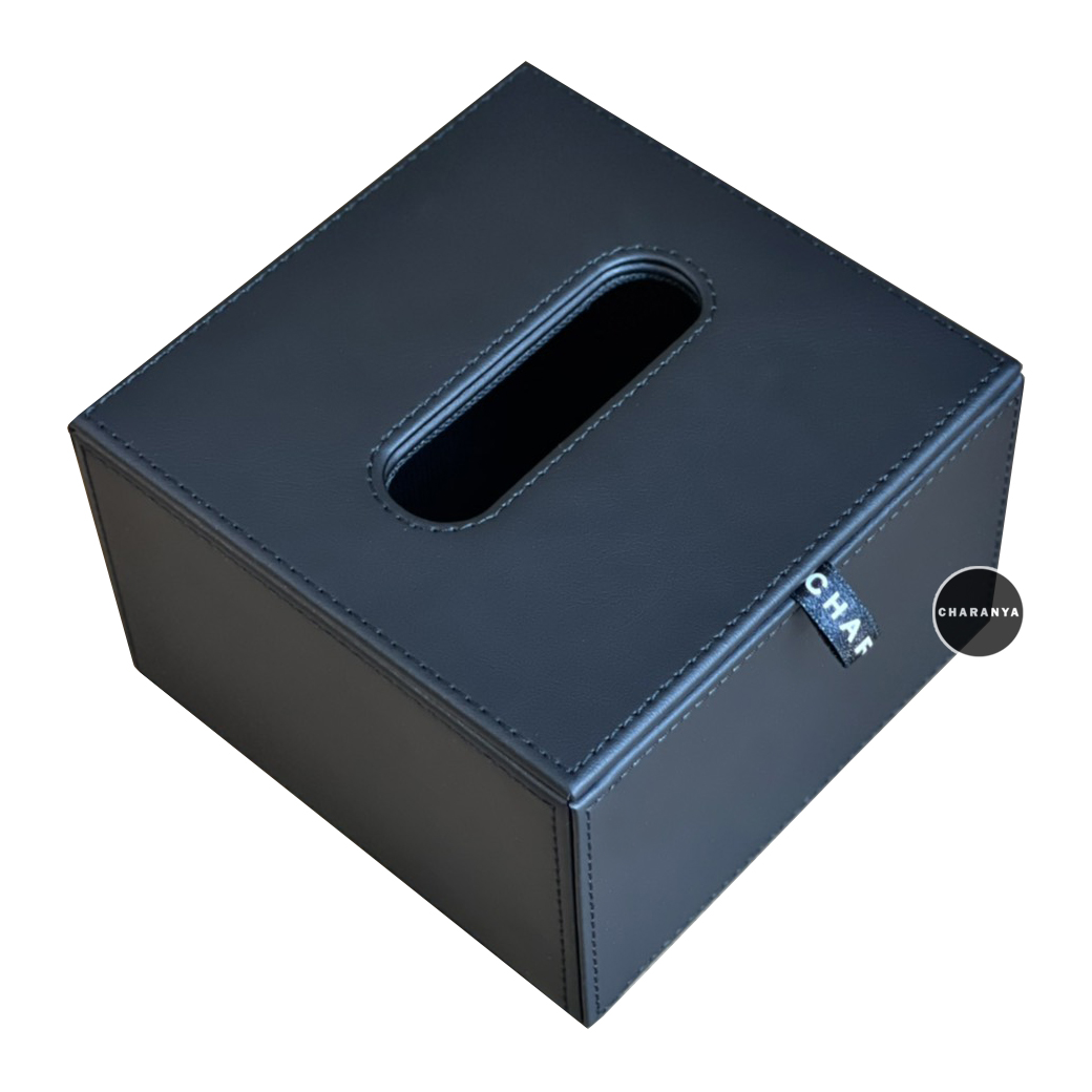 Pop-up Tissue Paper Box V4 กล่องทิชชู่หนัง แบบป๊อปอัพ (ช่องเจาะวงรี)