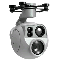 Gimbal camera with gray colour on the right side
