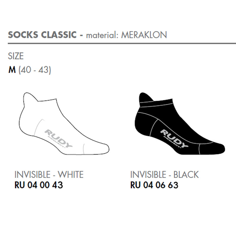 Invisible Socks Size M (40-43)