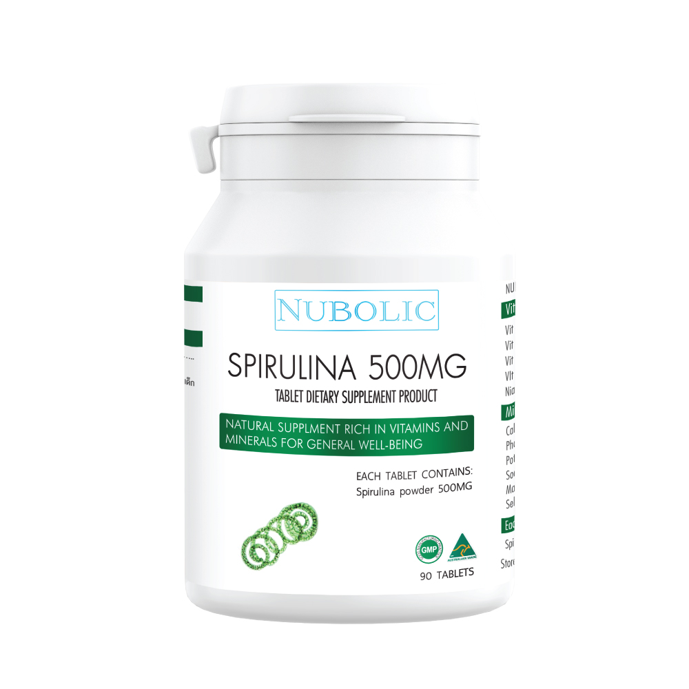 NUBOLIC Spirulina 500 mg (90 Tablets)