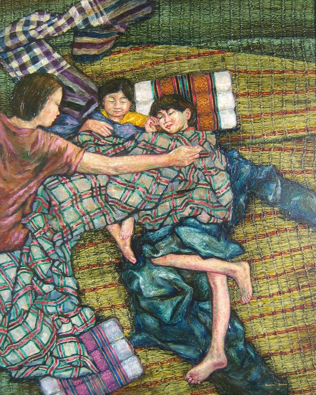 Mother's Hug, 180x180 c.m., oil on canvas, 2015