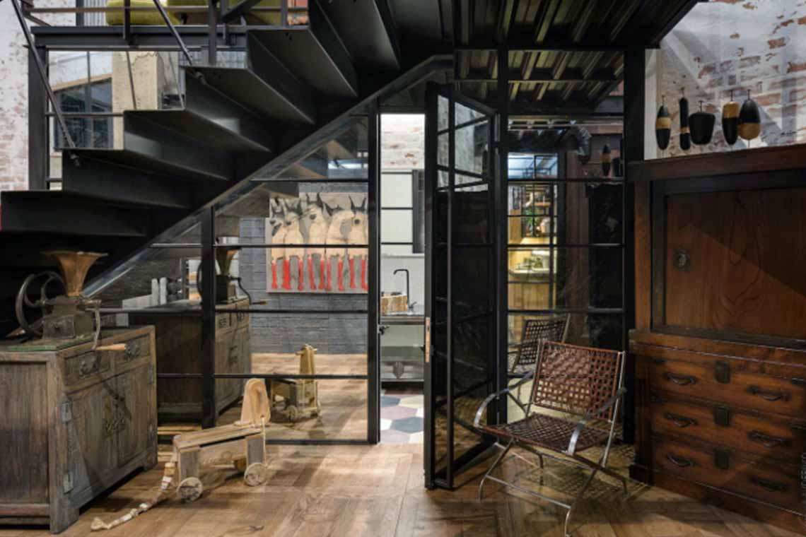 ไอเดีย ตะแกรงเหล็กฉีก Modern loft style industry