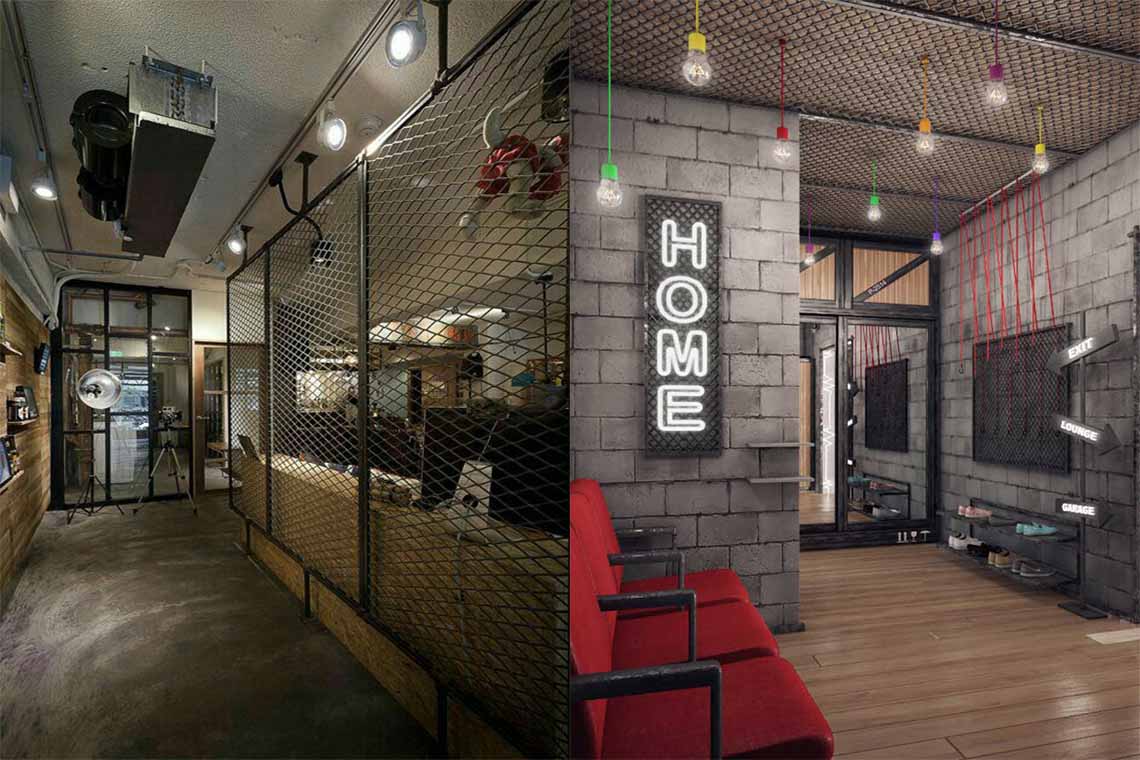 ไอเดีย ตะแกรงเหล็กฉีก Modern loft style industry