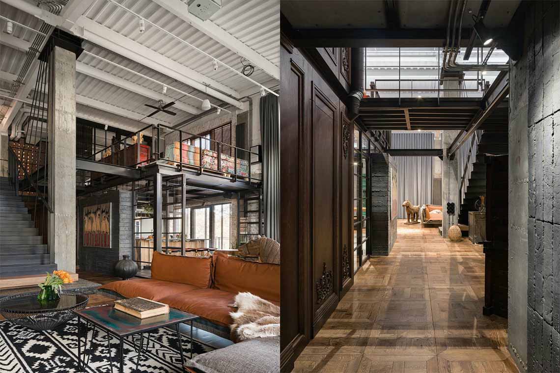 ไอเดีย ตะแกรงเหล็กฉีก Modern loft style industry