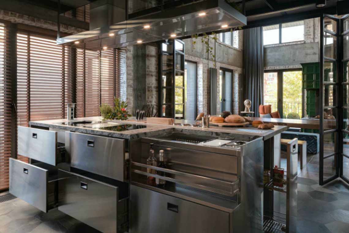 ไอเดีย ตะแกรงเหล็กฉีก Modern loft style industry