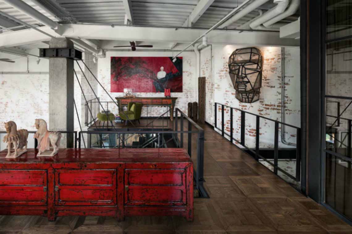 ไอเดีย ตะแกรงเหล็กฉีก Modern loft style industry