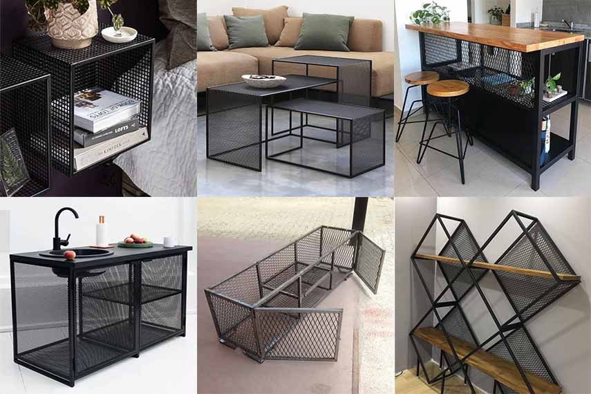 ไอเดีย เฟอร์นิเจอร์ตะแกรงเหล็กฉีก