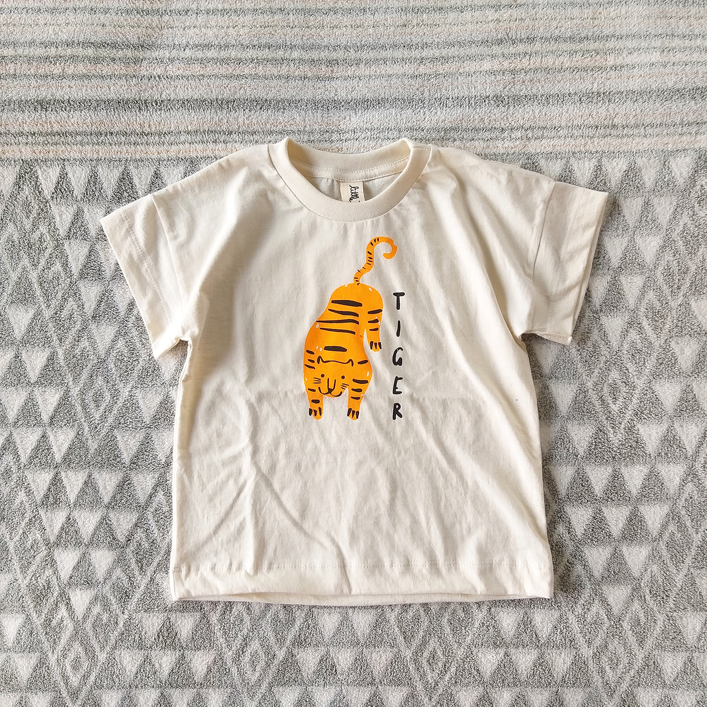 TIGER  LOOSE FIT T SHIRTS -100% COTTON