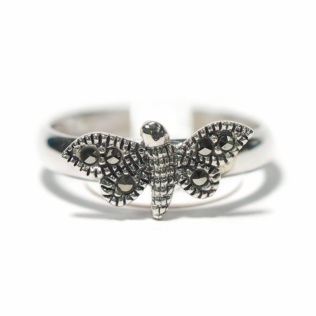 Silver Ring Marcasite in Butterfly - msjthailand