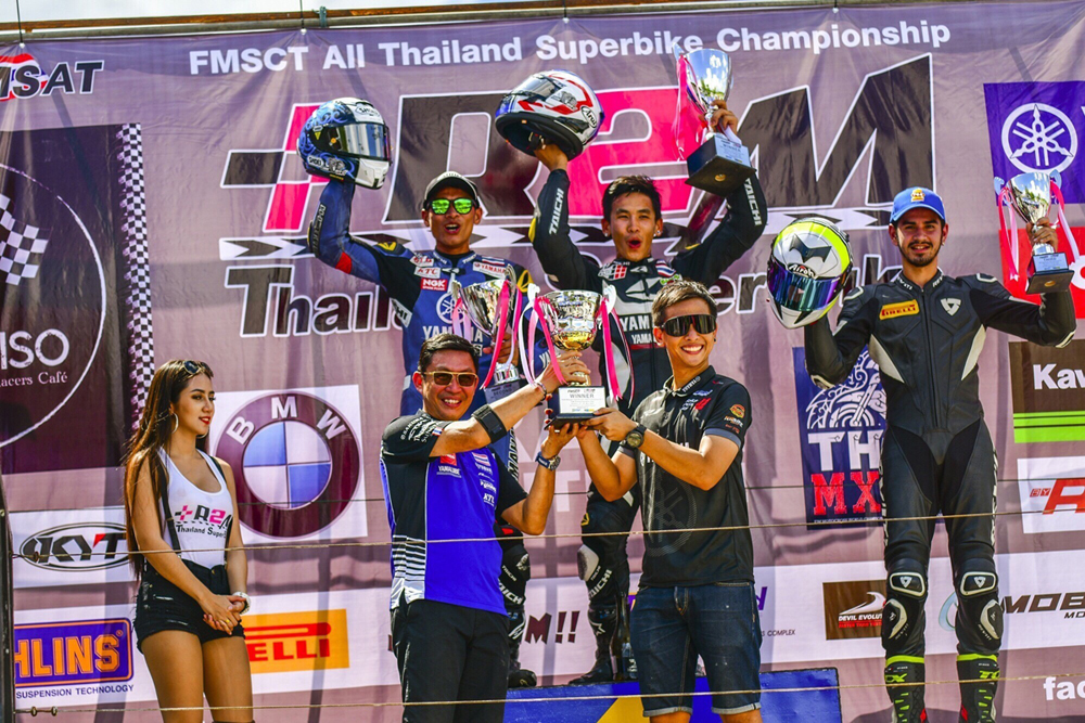 นักบิด YAMAHA RIDERS’ CLUB RACING TEAM ผงาดโพเดี้ยม ศึกชิงแชมป์ประเทศไทย FMSCT All Thailand SuperBikes Championship 2018 สนามแรก รายการ R2M Thailand SuperBikes Championship 2018 สนามที่ 1