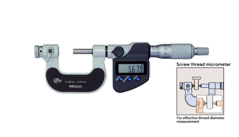 Screw thread micrometer (Mitutoyo)