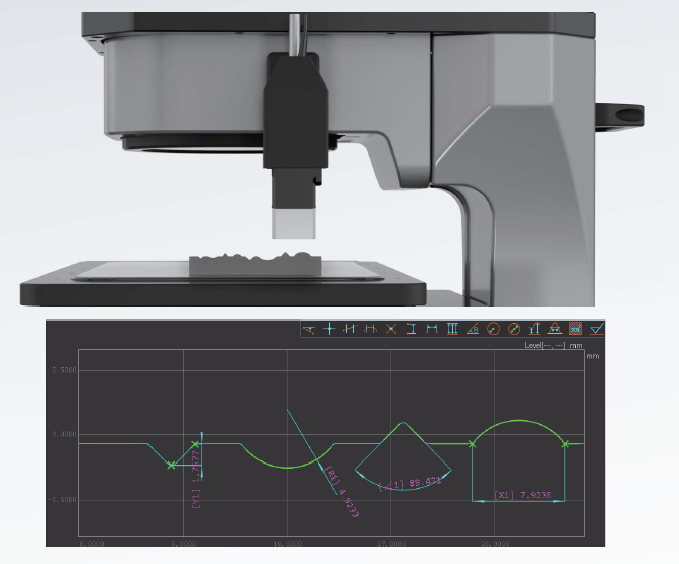 Laser Probe เครื่องวัด FMM กำลังวัดชิ้นงาน