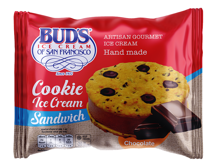 Bud's Cookie Ice Cream Sandwich (Chocolate)