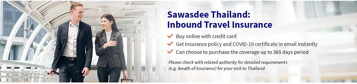 Sawasdee Thailand Inbound Travel Accident Insurance Including Covid-19