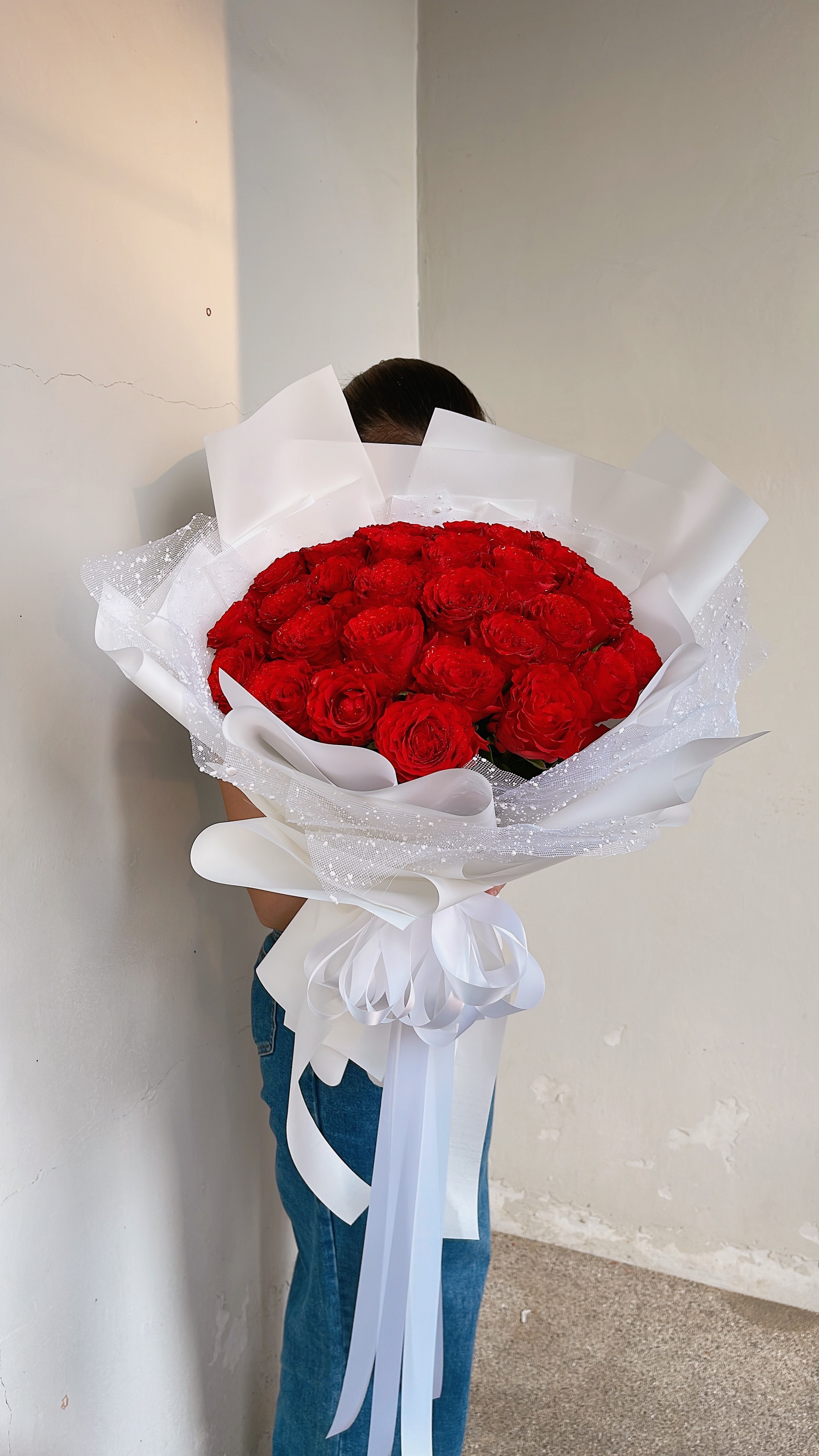 ดอกไม้ วาเลนไทน์ Valentine ช่อกุหลาบวาเลนไทน์ กุหลาบสีน้ำเงิน