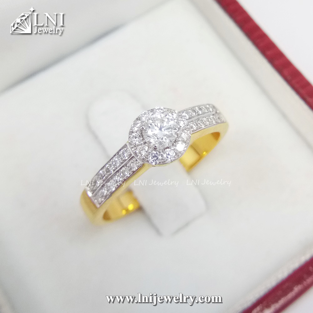 YD336 Halo Diamond Ring