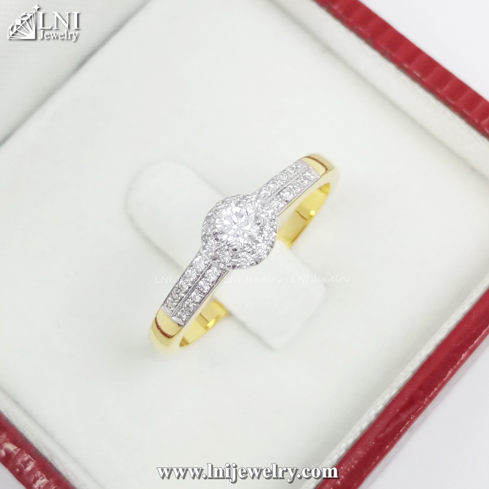 YD836 Halo Diamond Ring