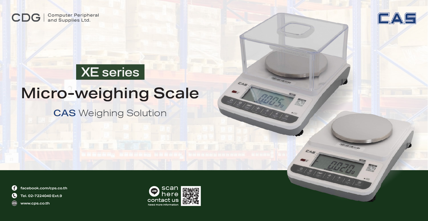 CAS XE-600H High Accuracy Bench Scale, 600 g x 0.01 g