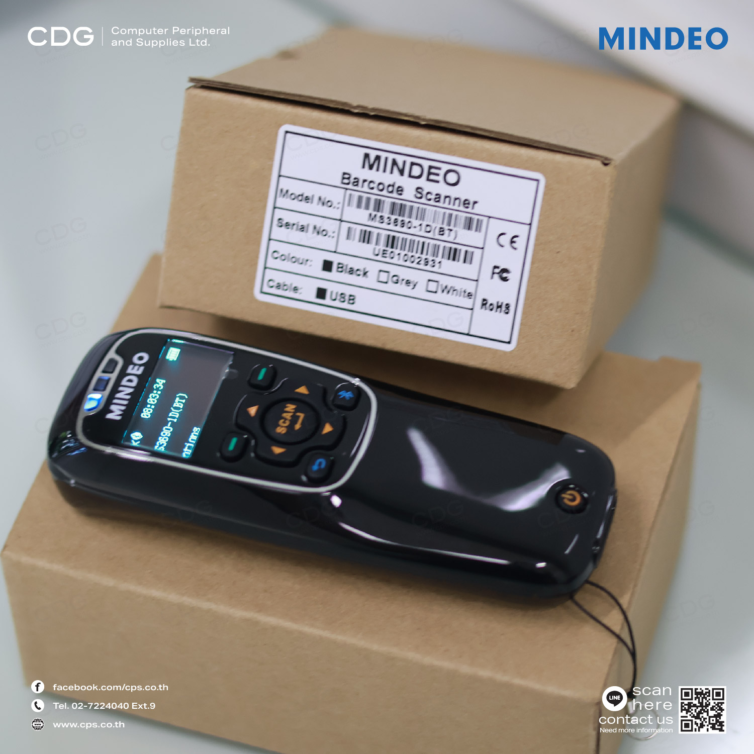 Mobile Scanner Mindeo MS-3690 1D