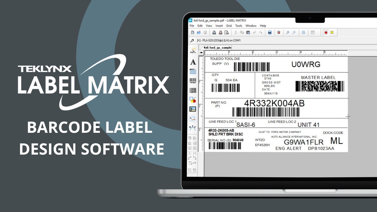 Program Label Matrix PowerPro Barcode Label Software